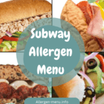 Subway Allergen Menu