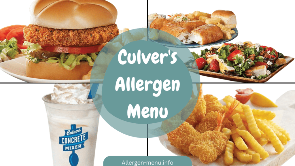 Culver's Allergen Menu