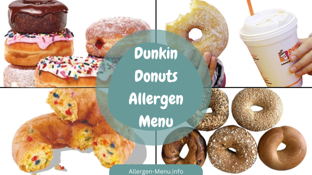 Dunkin Donuts Allergen Menu