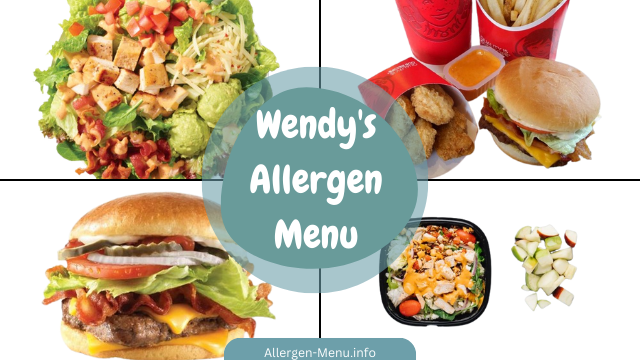 Wendy's Allergen Menu