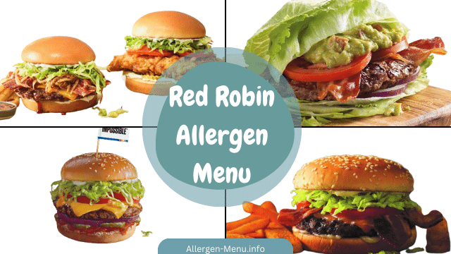 Red Robin Allergen Menu