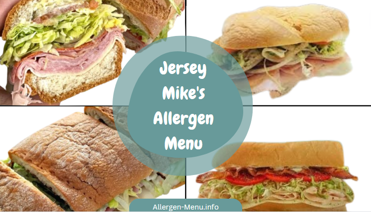 Jersey Mike's Allergen Menu